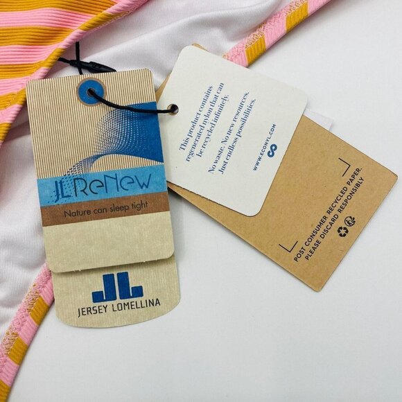 QUIKSILVER Womens Size Medium Classic Rib Cheeky Bikini Bottoms Orange $40 2165 - Picture 6 of 8